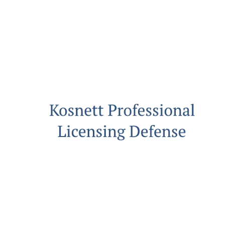 Kosnett Professional Licensing Defense Kosnett Professional Licensing Defense