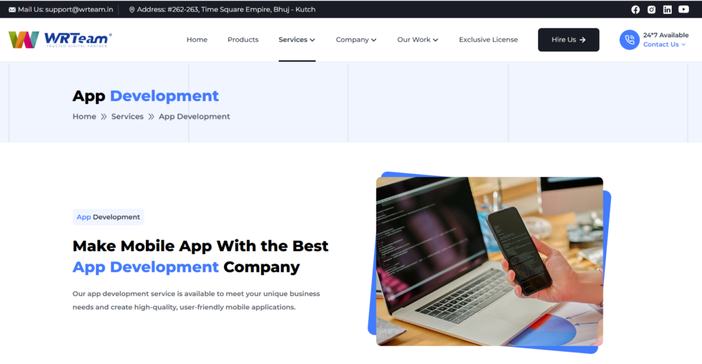 mobile application development company Bhuj