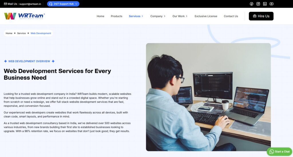 website design and development services Bhuj